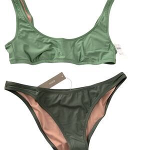 J. Crew Green Bikini Set